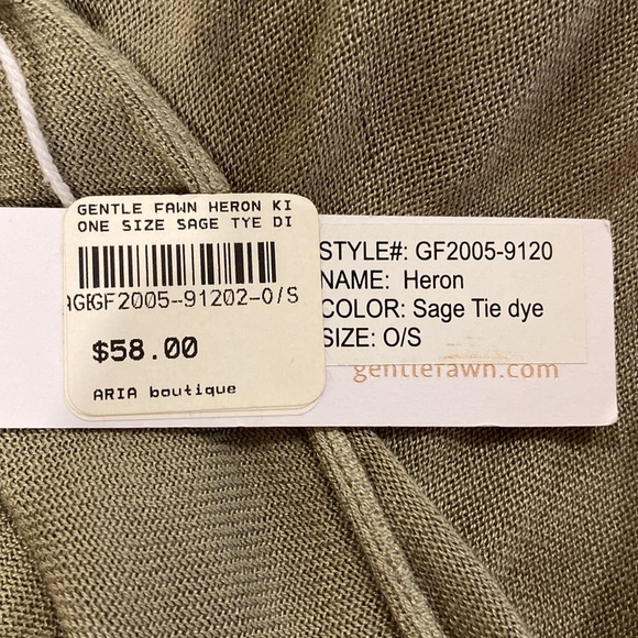 Gentle Fawn Heron Kimono in Sage Tie Dye - Picture 3 of 4